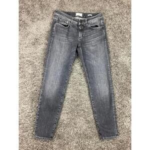 Closed Baker Slim Fit Jeans Womens Gray Black Wash Italian Denim Stretch Size 26